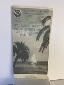 Carta Náutica Florida 1997 St. Lucie To Ft. Myers Lake Okeechobee - Imagen 1 de 6
