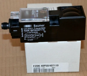 Barrera fotoeléctrica Baumer Electric FZDK 40P50/407119 NUEVA EMBALAJE ORIGINAL - Imagen 1 de 1
