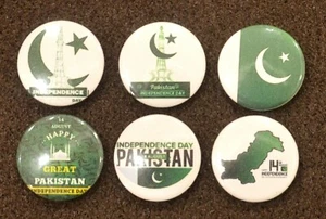 25 mm 1 Zoll PAKISTAN KNOPFABZEICHEN X6 - Bild 1 von 1