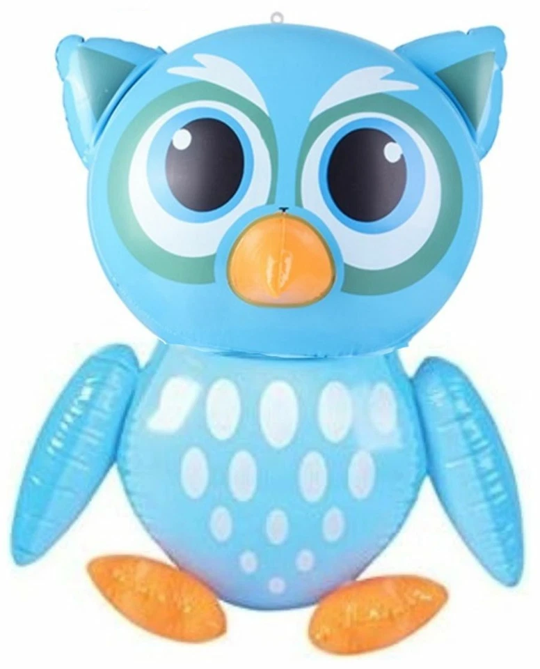 3 Inflate Owls - Colorful Owl Inflatable Decorations and Party Favors - Set of