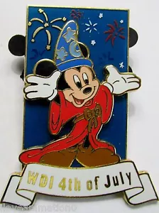Disney WDI Sorcerer Mickey 4th of July LE 300 Pin - Picture 1 of 2