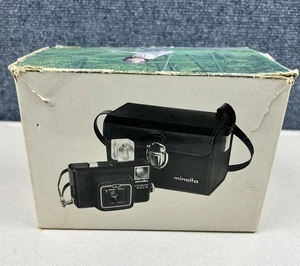 Minolta Autopak 600-X Funpak analoge Kamera mit Rokkar Objektiv. Tragetasche Funpak - Bild 1 von 13