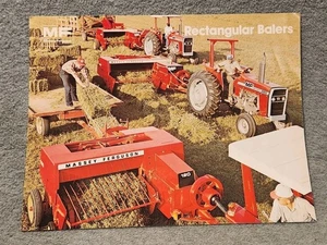 Vintage 1977 Massey Ferguson Rechteckballenpresse Händler Verkaufsprospekt Katalog  - Bild 1 von 5