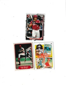 (3) Cincinnati Reds Karten Seaver + Rose + Marte RC alle fast neuwertig + Kombiversand Ava - Bild 1 von 2