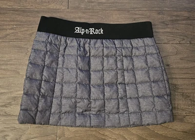 Alp-n-Rock Mujeres Acolchado Gris Negro Mini Plumón Relleno Falda Invierno Apres Esquí Talla 2 Foto 1 de 4