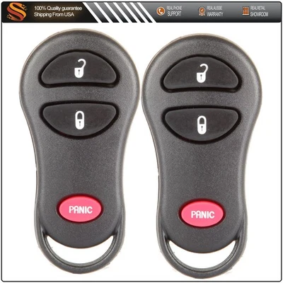 2 Remote Car Key Fob for Chrysler Prowler Dodge Ram 2001 2002 2003 2004 2005 - Изображение 1 из 4