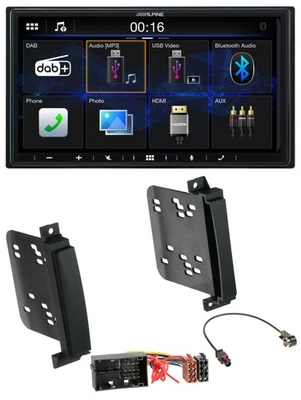 Alpine Bluetooth 2DIN MP3 DAB USB Autoradio für Jeep Grand Cherokee Dodge Durang - Bild 1 von 4