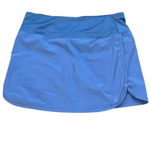 Free Fly Bamboo Lined Breeze 15" Skort Blue Small Phone Pocket Waist Zipper - Picture 1 of 6