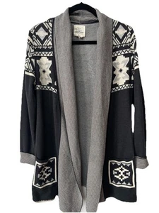 Anthropologie Between Me You Women's Medium Cardigan Sweater Southwestern Aztec - Picture 1 of 9