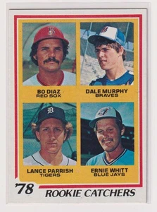 E4582: 1978 Topps Baseball #708 Murphy/Parrish (R), Ex/Mt - Picture 1 of 2