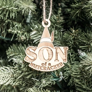 Ornament - Son of a Nutcracker - Raw Wood 3x3in - Picture 1 of 3