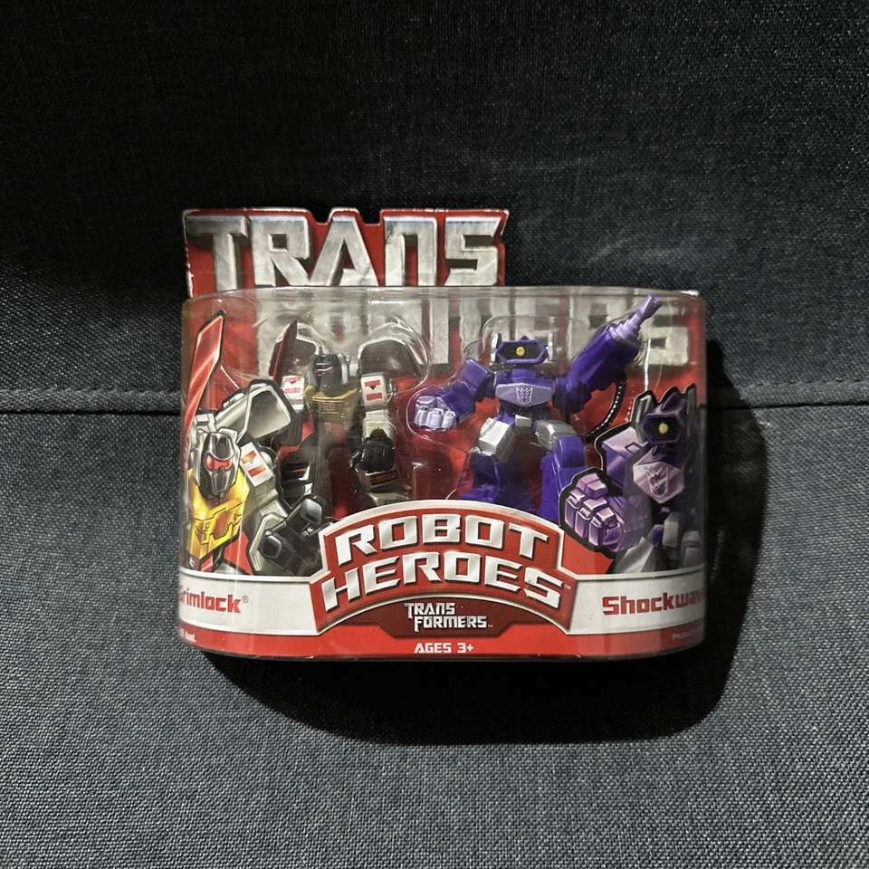 Hasbro Transformers - Robot Heroes - GRIMLOCK & SHOCKWAVE - 2006 - Image 1 of 4