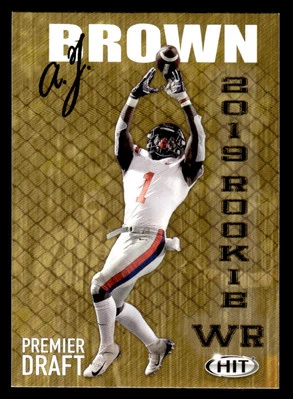 2019 SAGE HIT #34 A.J. Brown Rookie EAGLES - Image 1 of 2