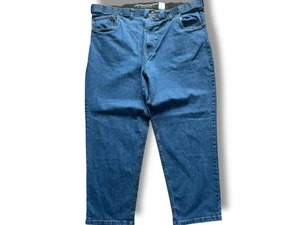Mens Stretch Comfort Jeans 48 Waist 30 Leg Blue Relaxed Fit Trousers VGC Denim - Picture 1 of 9