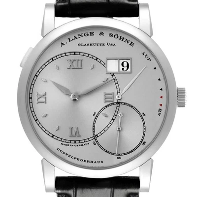 A. Lange & Sohne Grand Lange 1 Platinum Mens Watch 115.026 Papers - Image 1 of 4