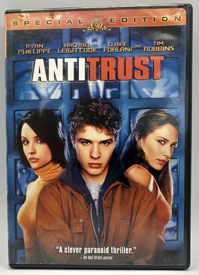 Antitrust DVD Widescreen Ryan Phillippe Rachel Leigh Cook Tom Robbins 2000 - Image 1 of 3