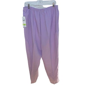 Koret Dress Pull On Pants Purple/Lilac Elastic Waistband Career Womens 22W NWT - Picture 1 of 11