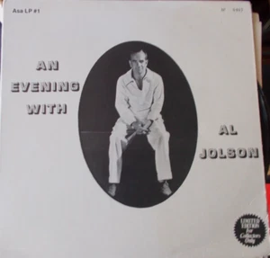 AL JOLSON - AN EVENING WITH- 1974 ASA CANADA LIMITED EDITION NUMBERED VINYL LP - Picture 1 of 4