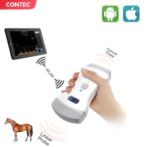 VET Wifi Handheld dual-probe color Doppler Ultrasound Scanner Convex Linear New - Picture 1 of 11