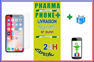 FILM EN VERRE TREMPE INCASSABLE IPHONE X / XR / XS / 11 / 12 / 12 PRO MAX / 13 - Photo 1 sur 1