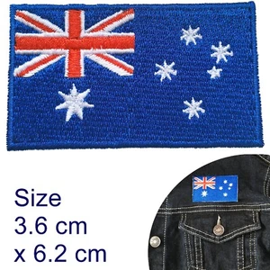 Australia flag iron on patch - Oz flags Australian Aussie Southern Cross patches - Picture 1 of 3