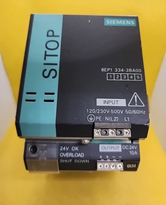 FUENTE DE ALIMENTACIÓN SIEMENS 6EP1 334-3BA00 SITOP MODULAR 10A 1/2 ph [1WS1] Foto 1 de 4