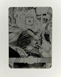 2024 Marvel Metal Universe Avengers Black Printing Plate Thor - Picture 1 of 2