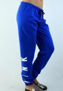 Victoria's Secret PINK Classic Sweat Pants Logo Fleece Lounge Lace Up NWT - Picture 1 of 3