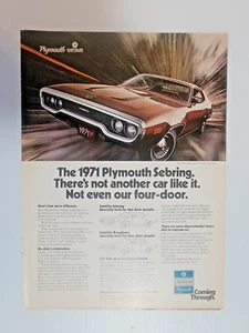 Plymouth Sebring 1970 print ad - Picture 1 of 1