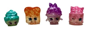 Lote de 4 mini figuras exclusivas translúcidas edición coleccionista Shopkins - Imagen 1 de 6