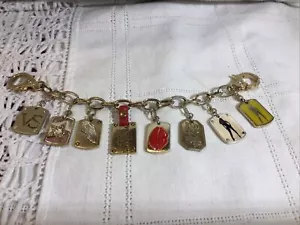Rare Victoria's Secret VS Angel Super Model Charm Bracelet w/ Handcuff Clasp - Picture 1 of 16