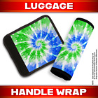 Tie Dye Blue Neoprene Luggage Handle Wrap ( Pack of 4)