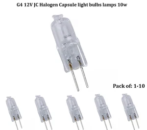 G4 12V JC Halogen Capsule light bulbs lamps 10w 1-10 Pcs **UK Seller** - Picture 1 of 5