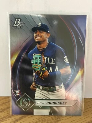 2022 Bowman Platinum JULIO RODRIGUEZ  ROOKIE  RC #41 Mariners - Image 1 of 2