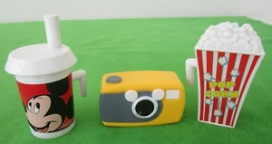 DISNEY PARKS MR POTATO HEAD LOT 3 ACCESSORIES: DRINK CUP; POPCORN; CAMERA - 2005 - Picture 1 of 6