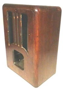 vintage ZENITH TOMBSTONE 5-R-135 /ch 5519:  Below Average WOOD  SHELL 16x 11x 8 - Picture 1 of 8