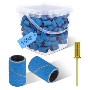 400 Pcs Sanding Bands for Nail Drill, 150# Grits Dremel Bits Set (200 pcs x 2) - Picture 1 of 5