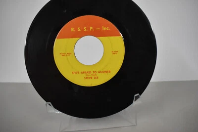 Steve Lee Baby/She's Afraid To Answer [Garage Rock] 45 RPM R.S.S.P Records VG+ Foto 1 de 2