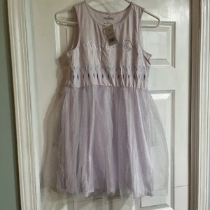 Disney Elsa Girls Size XL+ 14/16 Plus Sparkle Frozen 2 Dress Removable Train NWT - Picture 1 of 8