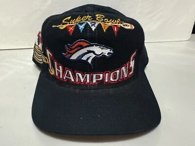 Sombrero Snapback Vintage Logo Atlético Denver Broncos Super Bowl XXXII 32 Campeón Foto 1 de 4