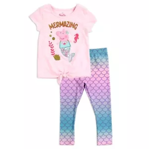 Peppa Pig Girls' T-Shirt and Leggings Set ☆ Girls' and Toddlers 2T-6X - Picture 1 of 4