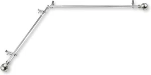 Rod Desyne Arman 13/16"" caña cortina para ventana de esquina 66-120"" níquel satinado NUEVO - Imagen 1 de 2