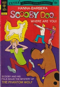 VINTAGE GOLD SCHLÜSSEL HANNA-BARBERA SCOOBY DOO #15 @ 1972 PLUS 16-SEITIGER SPASS KATALOG - Bild 1 von 8