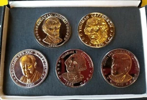 Great American Presidents Double Eagle Commemorative Coin Collection Silver Gold - Picture 1 of 4