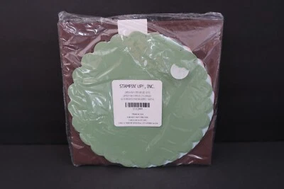 Stampin' Up Carousel Notes Blank Scallop Pink Green Blue Cards Brown Envelopes - Image 1 of 4