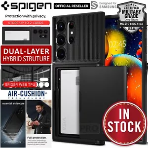 For Samsung Galaxy S23 Plus/Ultra/FE Case SPIGEN Slim Armor CS Card Holder Cover - Picture 1 of 24