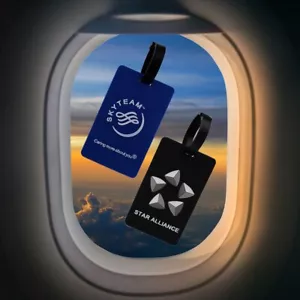 SKYTEAM STAR ALLIANCE Luggage Bagage Tag Airlines - Picture 1 of 6