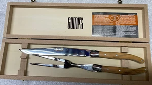 GUMPS Knives Set in Wood Box Vintage - Picture 1 of 10