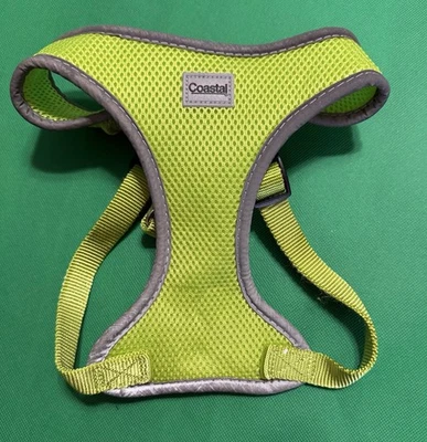 Arnés ajustable reflectante suave Coastal Pet Comfort para perros sin tirar verde medio Foto 1 de 4