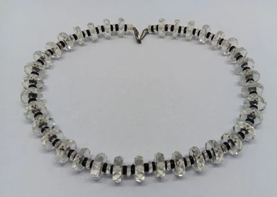 Antike Art Deco Bergkristall Halskette Antik Trachtenschmuck necklace - Bild 1 von 4